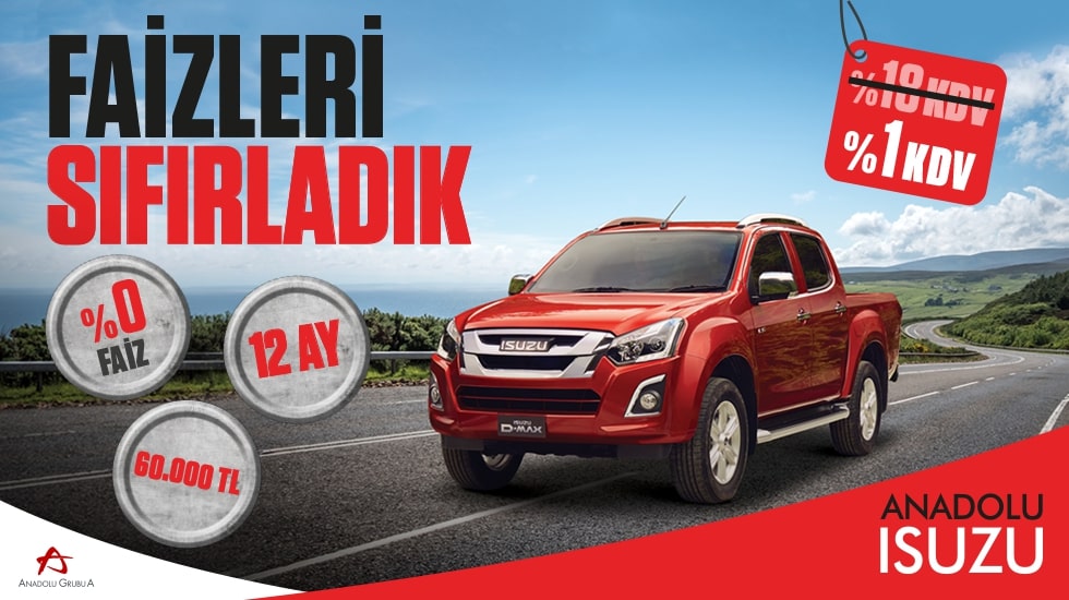 Faizleri Sıfırladık - Isuzu D-MAX
