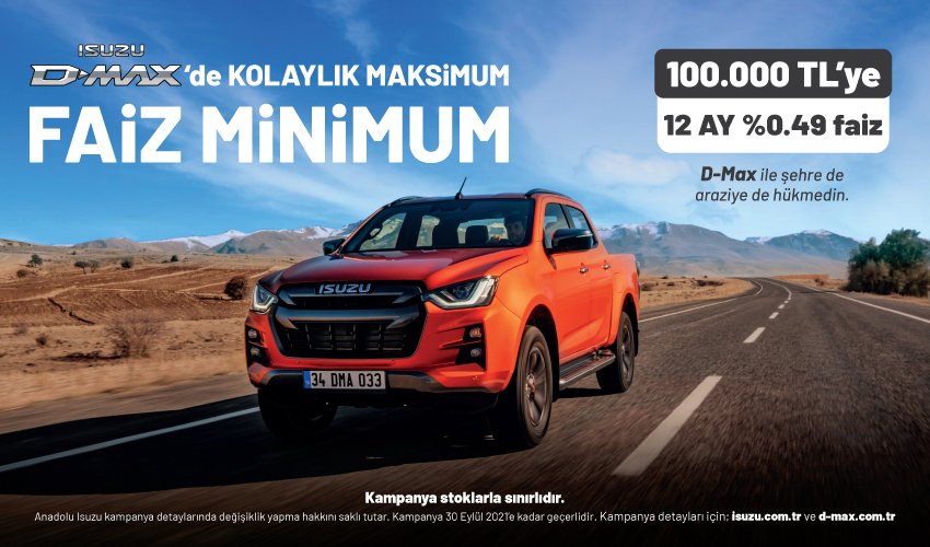 Isuzu D–MAX’de Kolaylık Maksimum, Faiz Minimum